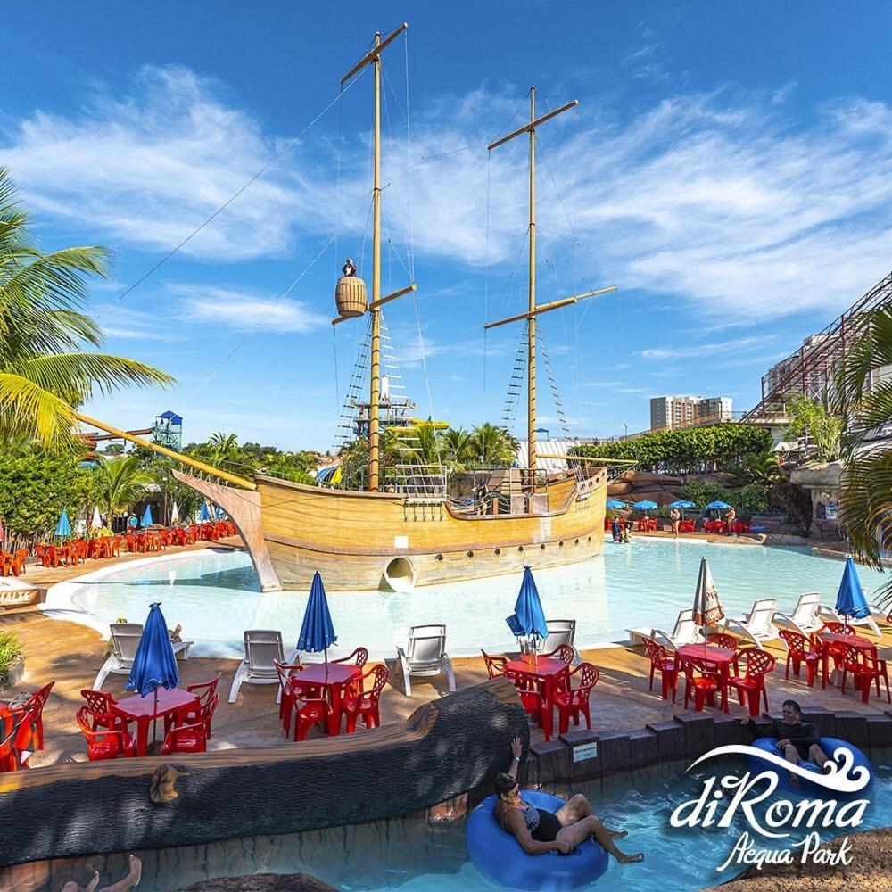 Hotel Spazzio Diroma Cafe Da Manha E Acesso Ao Acqua Park Caldas Novas Buitenkant foto